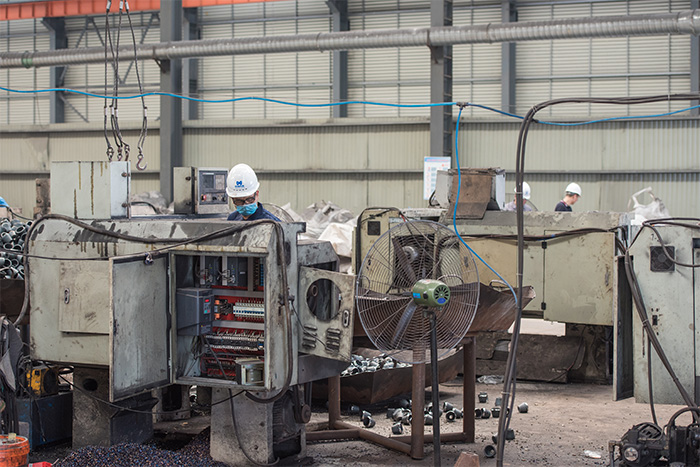 许昌网架配件-锥头加工车间